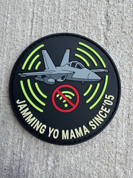 Jammin Yo Mama Jet Military Patch Patch military apparel sticker patch aviation funny custom usmc navy best military aviation apparel patches and motto gym workout garage flags t-shirt mens