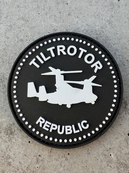 Tiltrotor Republic V-22 Osprey PVC Aviation Military Patch Patch military apparel sticker patch aviation funny custom usmc navy best military aviation apparel patches and motto gym workout garage flags t-shirt mens